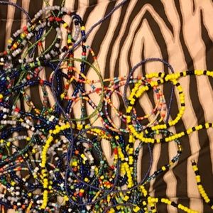 African beaded chains